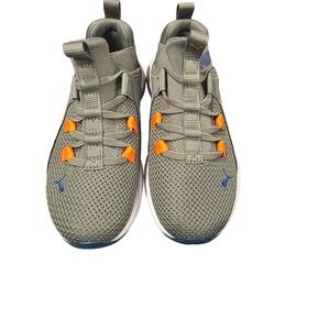 Puma Softride Rift Boys Grey Orange Blue Slip On Sneakers 311249-01 Size 1C